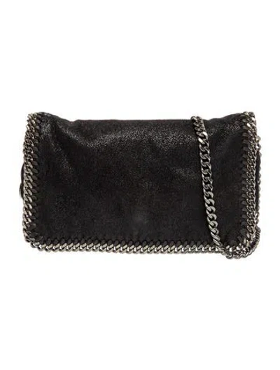 Pre-owned Stella Mccartney Vegan Suede Clutch In Black