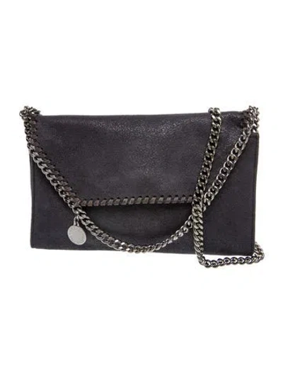Pre-owned Stella Mccartney Vegan Suede Clutch In Black
