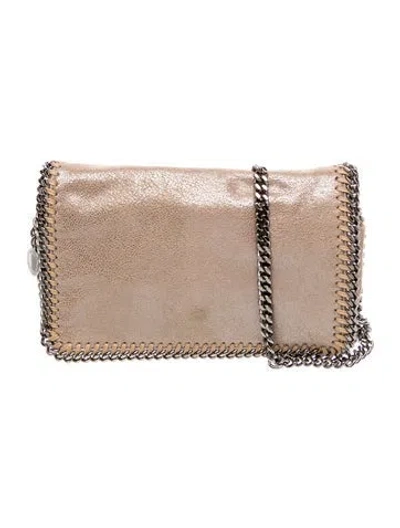 Pre-owned Stella Mccartney Vegan Suede Clutch In Neutrals
