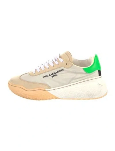 Pre-owned Stella Mccartney Vegan Suede Colorblock Pattern Sneakers In Multi