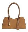 Stella Mccartney Womens Ryder Small Faux-suede Tote Bag Brandy In Brown