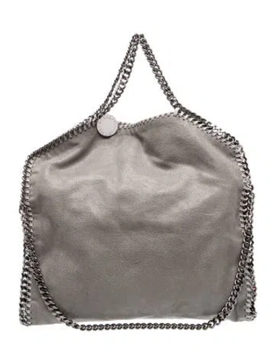 Pre-owned Stella Mccartney Vegan Suede Shoulder Bag In Gray