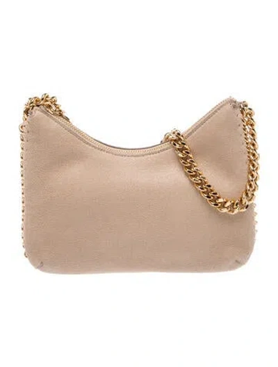 Pre-owned Stella Mccartney Vegan Suede Shoulder Bag In Neutral