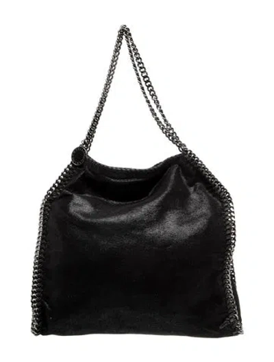 Pre-owned Stella Mccartney Vegan Suede Tote In Black