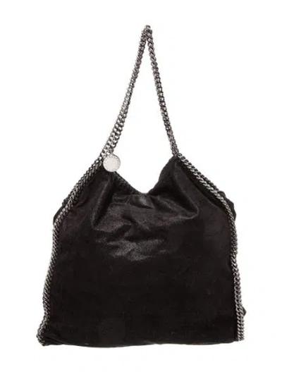Pre-owned Stella Mccartney Vegan Suede Tote In Black
