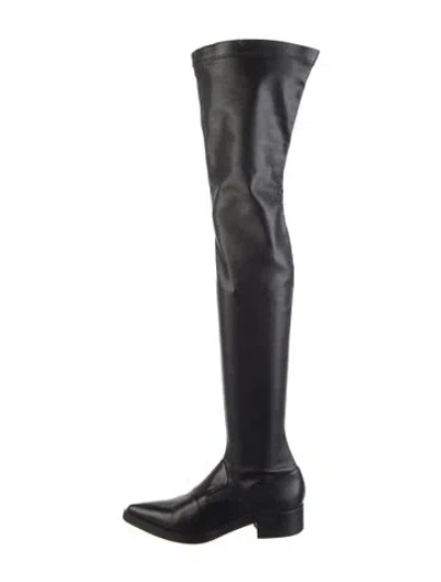 Pre-owned Stella Mccartney Vegetarian Leather Boots In Black