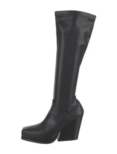 Pre-owned Stella Mccartney Vegetarian Leather Boots In Black