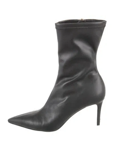 Pre-owned Stella Mccartney Vegetarian Leather Boots In Black