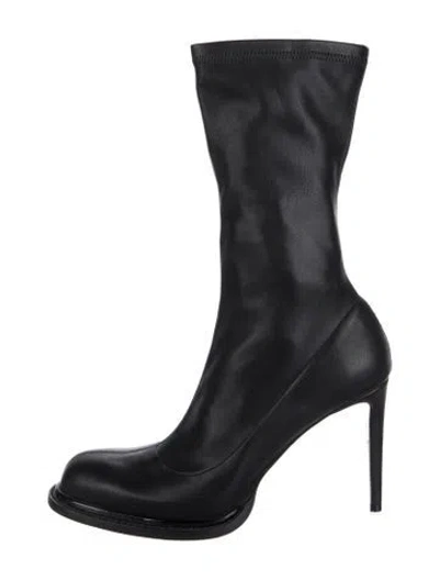 Pre-owned Stella Mccartney Vegetarian Leather Boots In Black
