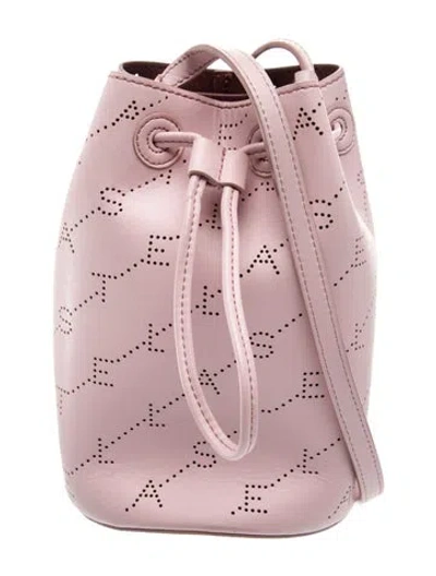 Pre-owned Stella Mccartney Vegetarian Leather Bucket Bag In Purple