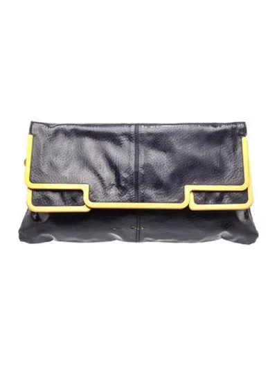 Pre-owned Stella Mccartney Vegetarian Leather Clutch In Grey