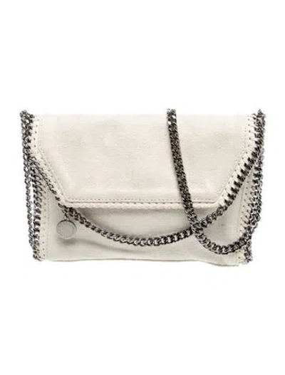 Pre-owned Stella Mccartney Vegetarian Leather Clutch In Neutral