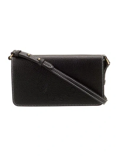 Pre-owned Stella Mccartney Vegetarian Leather Crossbody Bag In Black
