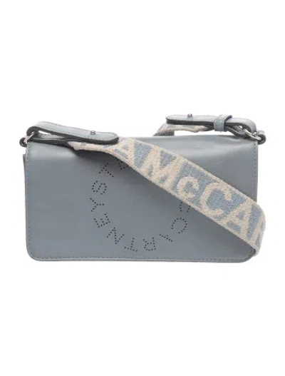 Pre-owned Stella Mccartney Vegetarian Leather Crossbody Bag In Blue