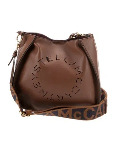 Pre-owned Stella Mccartney Vegetarian Leather Crossbody Bag In Brown
