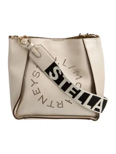 Pre-owned Stella Mccartney Vegetarian Leather Crossbody Bag In Neutral