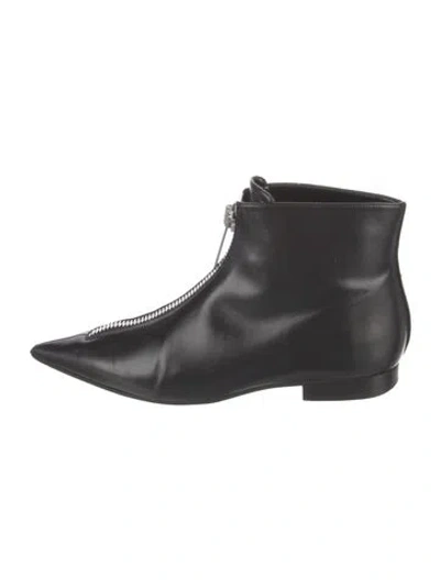 Pre-owned Stella Mccartney Vegetarian Leather Flats In Black