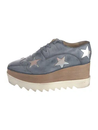 Pre-owned Stella Mccartney Vegetarian Leather Graphic Print Pumps In Grey