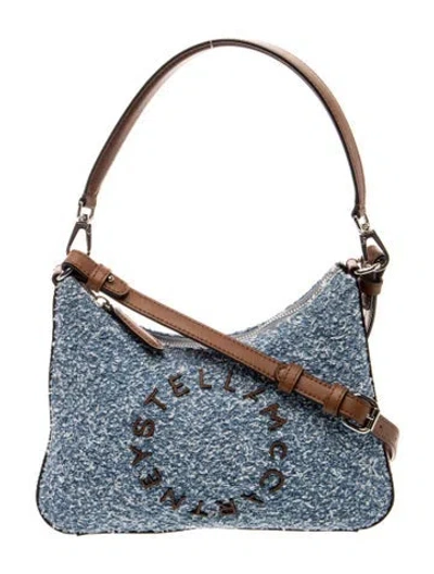 Pre-owned Stella Mccartney Vegetarian Leather Hobo In Blue