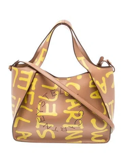 Pre-owned Stella Mccartney Vegetarian Leather Hobo In Brown