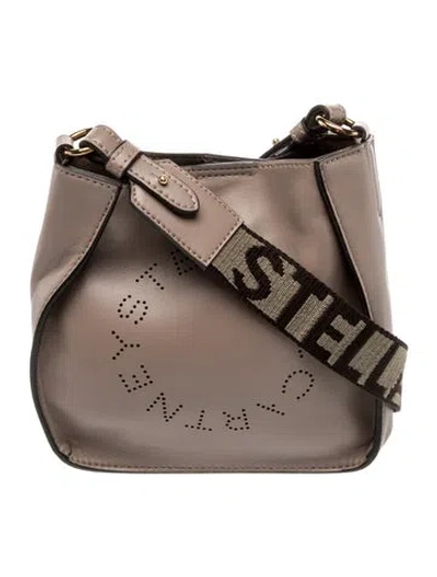 Pre-owned Stella Mccartney Vegetarian Leather Messenger Bag In Brown