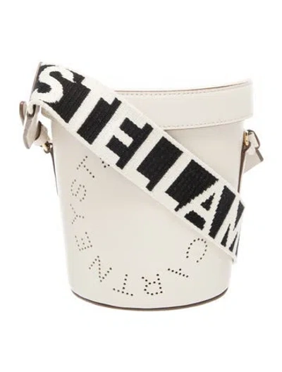 Pre-owned Stella Mccartney Vegetarian Leather Messenger Bag In Neutral