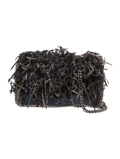 Pre-owned Stella Mccartney Vegetarian Leather Minaudière In Black