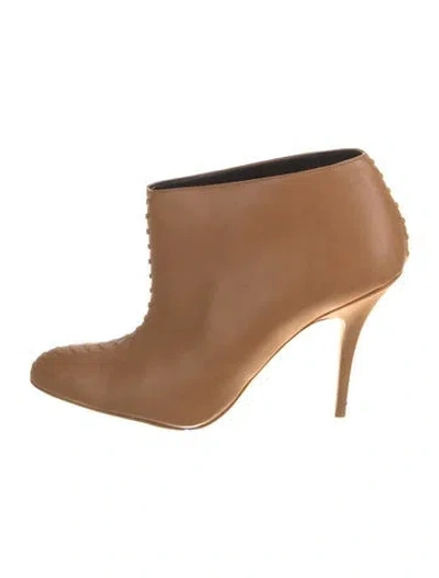 Pre-owned Stella Mccartney Vegetarian Leather Mules In Neutral