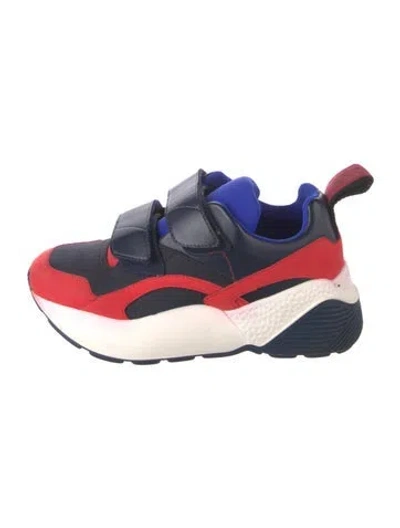 Pre-owned Stella Mccartney Vegetarian Leather Printed Chunky Sneakers In Multi