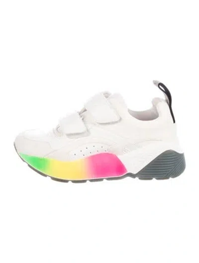 Pre-owned Stella Mccartney Vegetarian Leather Printed Chunky Sneakers In Neutral