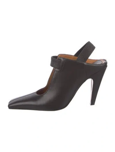 Pre-owned Stella Mccartney Vegetarian Leather Pumps In Brown