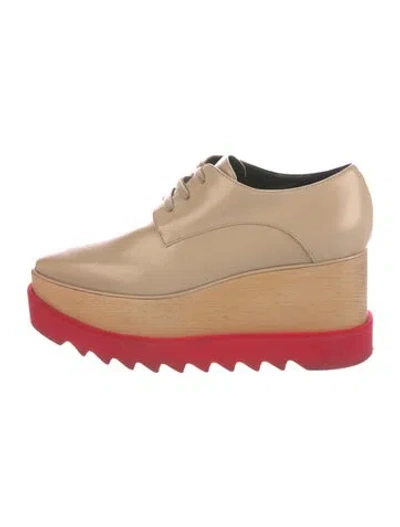 Pre-owned Stella Mccartney Vegetarian Leather Pumps In Neutral