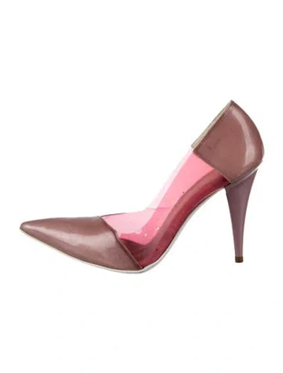 Pre-owned Stella Mccartney Vegetarian Leather Pumps In Pink