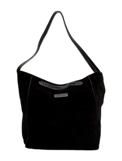 Pre-owned Stella Mccartney Vegetarian Leather Shoulder Bag In Black