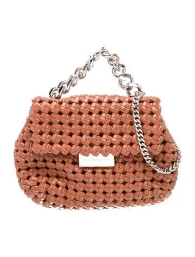 Pre-owned Stella Mccartney Vegetarian Leather Shoulder Bag In Brown