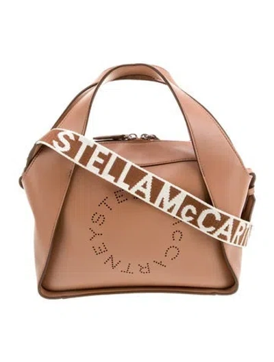 Pre-owned Stella Mccartney Vegetarian Leather Shoulder Bag In Brown