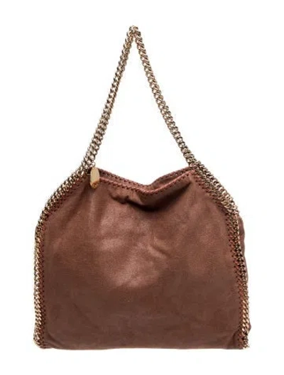 Pre-owned Stella Mccartney Vegetarian Leather Shoulder Bag In Brown
