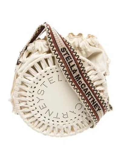 Pre-owned Stella Mccartney Vegetarian Leather Shoulder Bag In Neutral