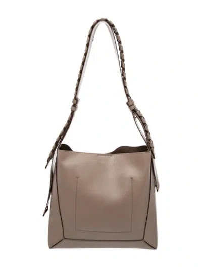 Pre-owned Stella Mccartney Vegetarian Leather Shoulder Bag In Neutral