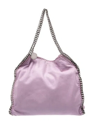Pre-owned Stella Mccartney Vegetarian Leather Shoulder Bag In Purple