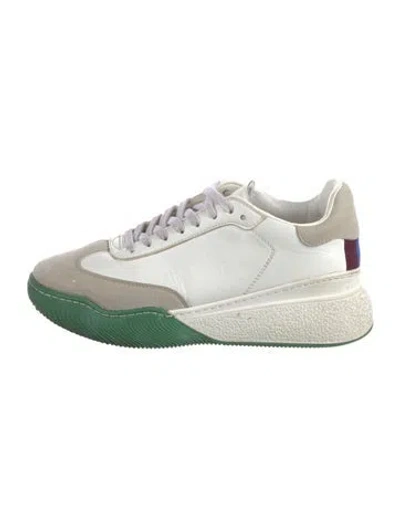 Pre-owned Stella Mccartney Vegetarian Leather Sneakers In White