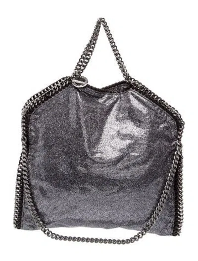 Pre-owned Stella Mccartney Vegetarian Leather Top Handle Bag In Blue