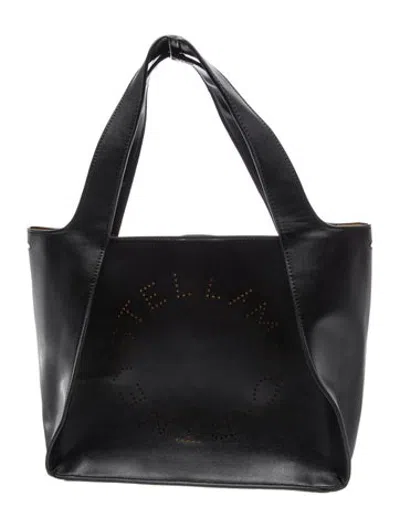 Pre-owned Stella Mccartney Vegetarian Leather Tote In Black