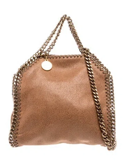 Pre-owned Stella Mccartney Vegetarian Leather Tote In Brown