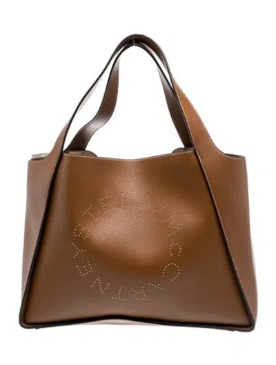 Pre-owned Stella Mccartney Vegetarian Leather Tote In Brown