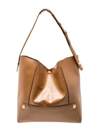 Pre-owned Stella Mccartney Vegetarian Leather Tote In Brown