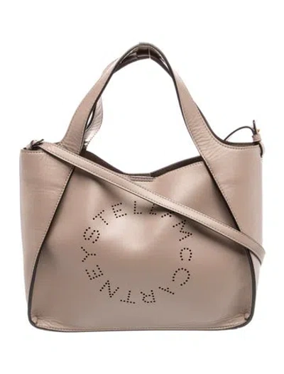 Pre-owned Stella Mccartney Vegetarian Leather Tote In Neutrals