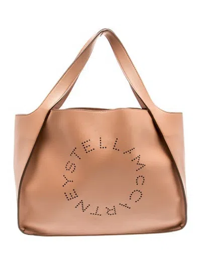 Pre-owned Stella Mccartney Vegetarian Leather Tote In Neutrals