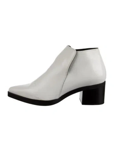 Pre-owned Stella Mccartney Vegetarian Patent Leather Boots In White