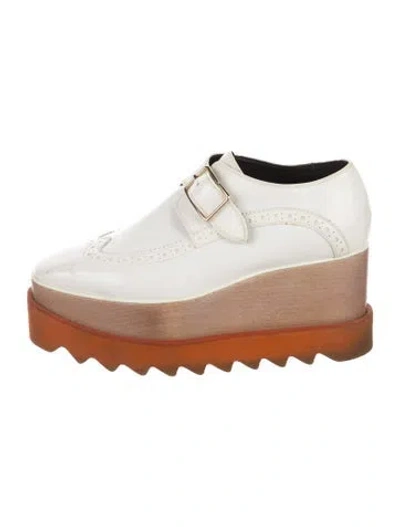 Pre-owned Stella Mccartney Vegetarian Patent Leather Mules In Orange